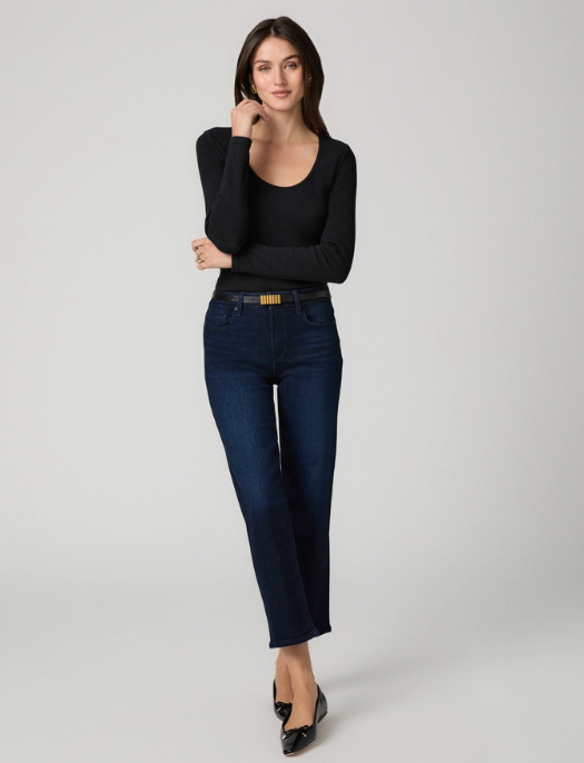 The Mason Reverse Seam Straight Ankle Denim