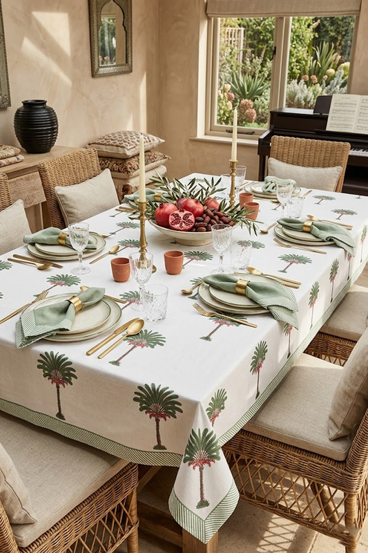 The Palmier Tablecloth