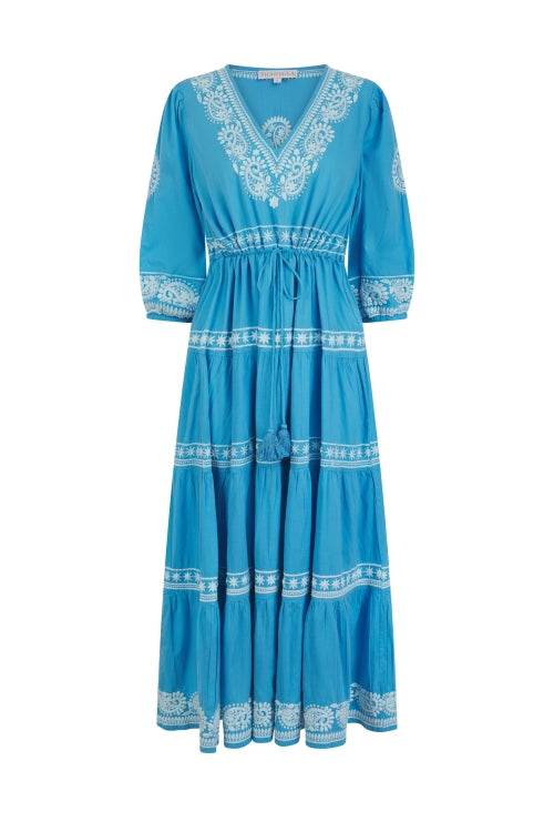 The Azul Kaftan in Cornflower Blue - Pre Order Now
