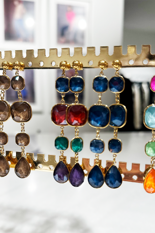 The Ruby Multi Drop Earring