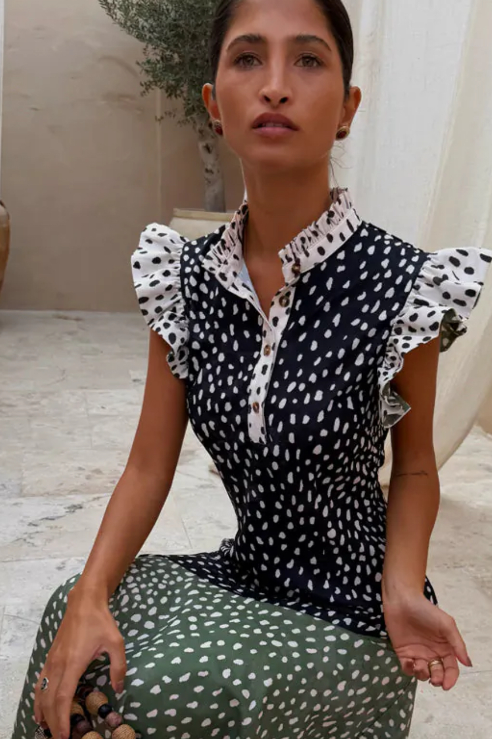 Mix Fawn Spot Remi Dress
