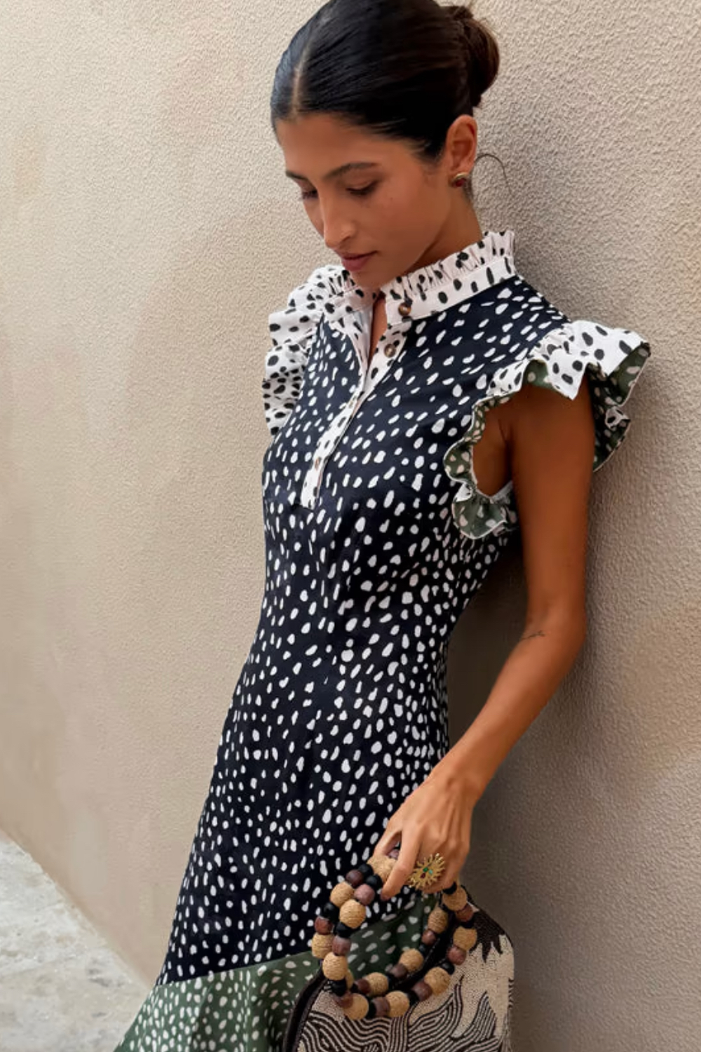 Mix Fawn Spot Remi Dress