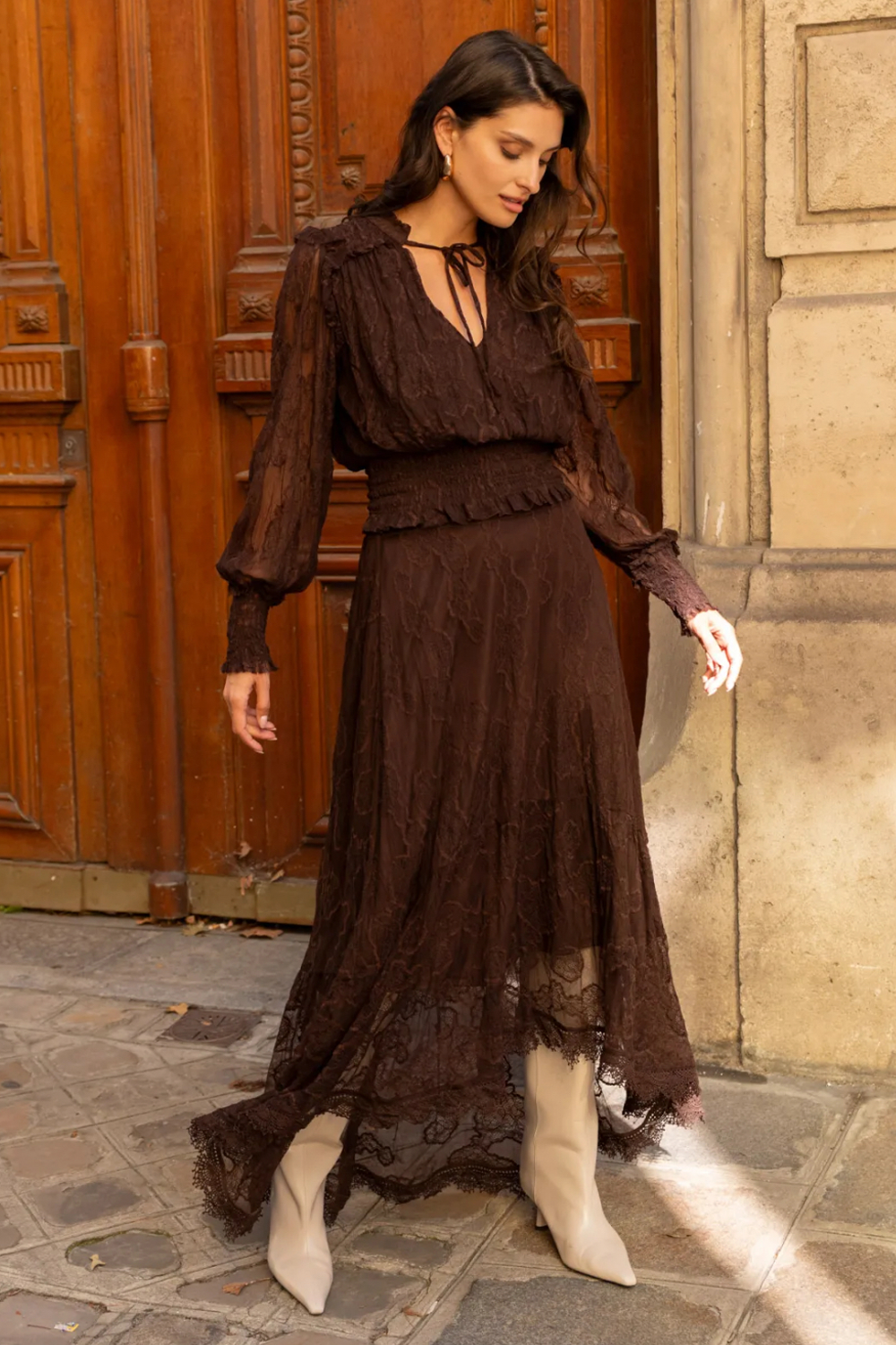 Lace Satine Top
