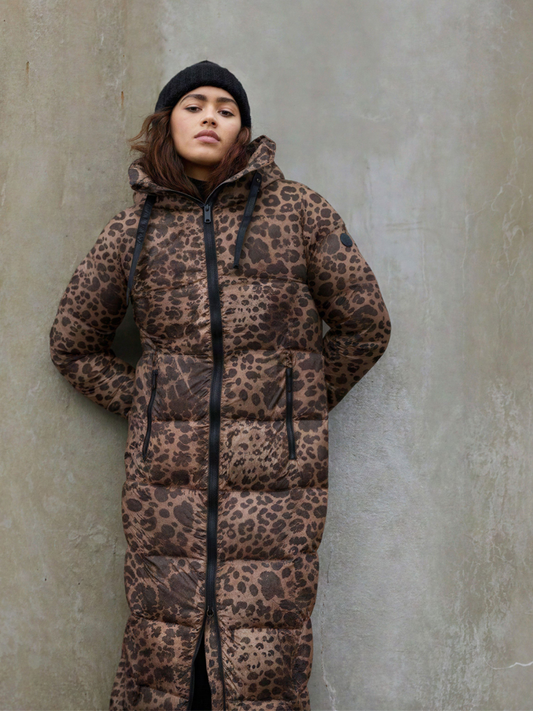 The Simone Leopard Duffle Coat