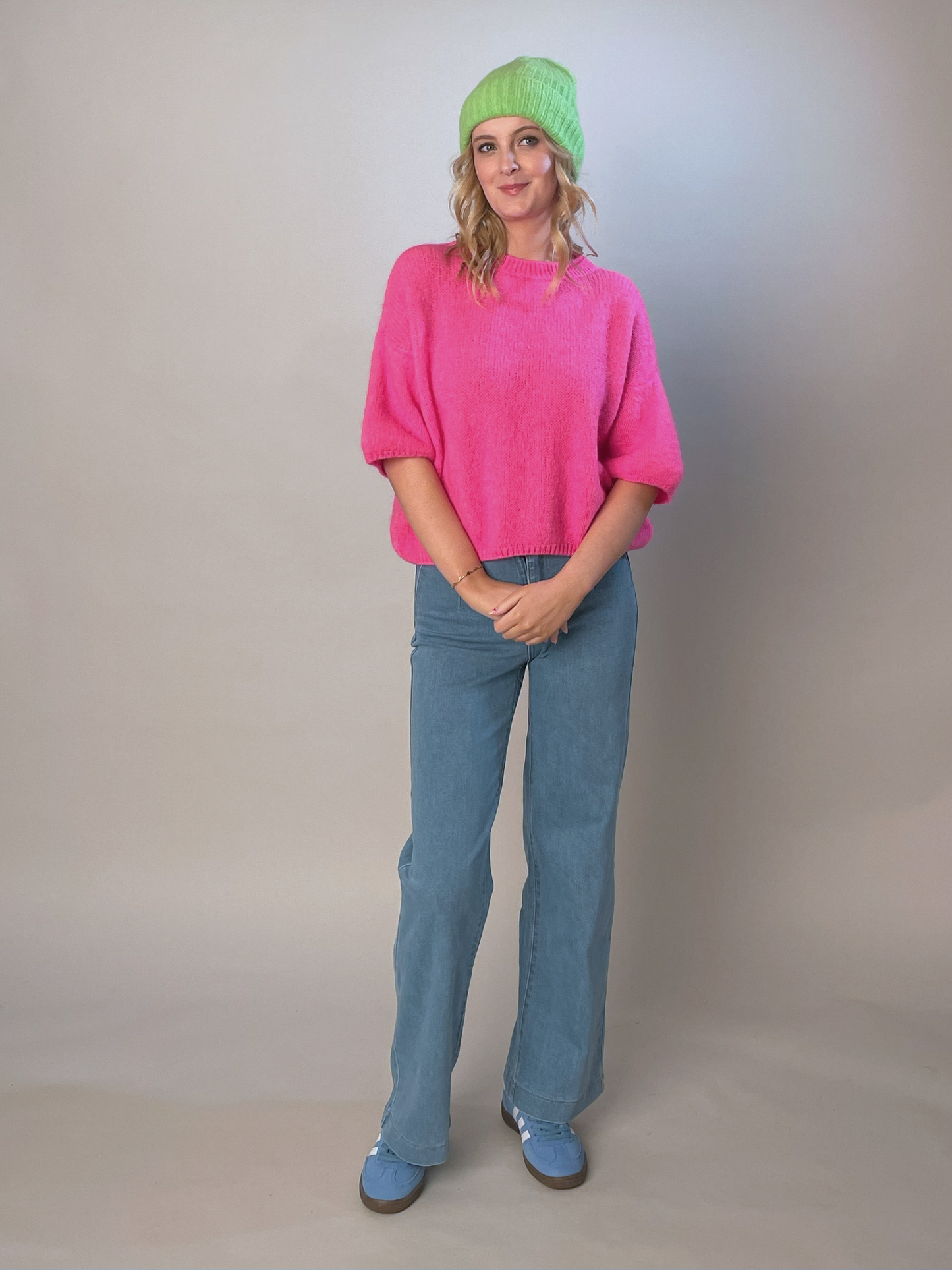 Freya Blue Wide Leg Jeans