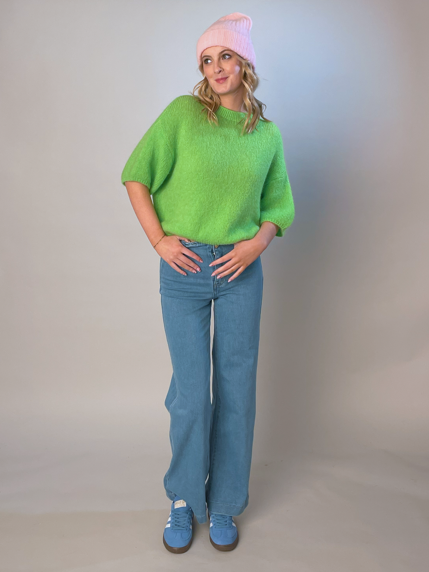 Freya Blue Wide Leg Jeans