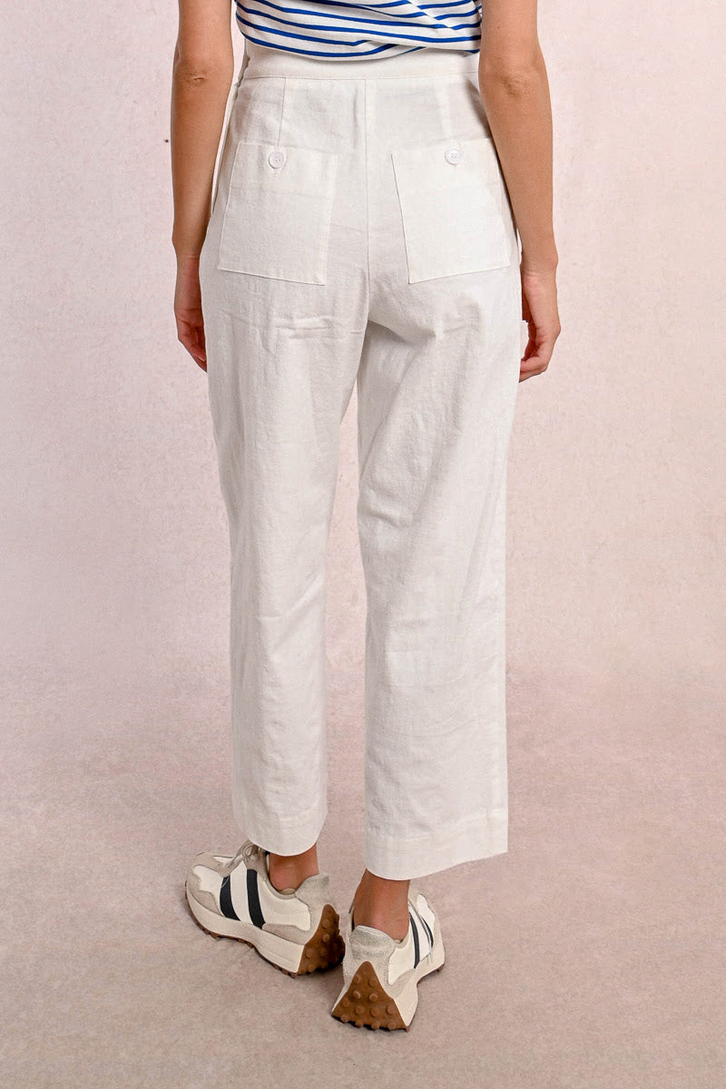 Olivia Trousers in Optic White