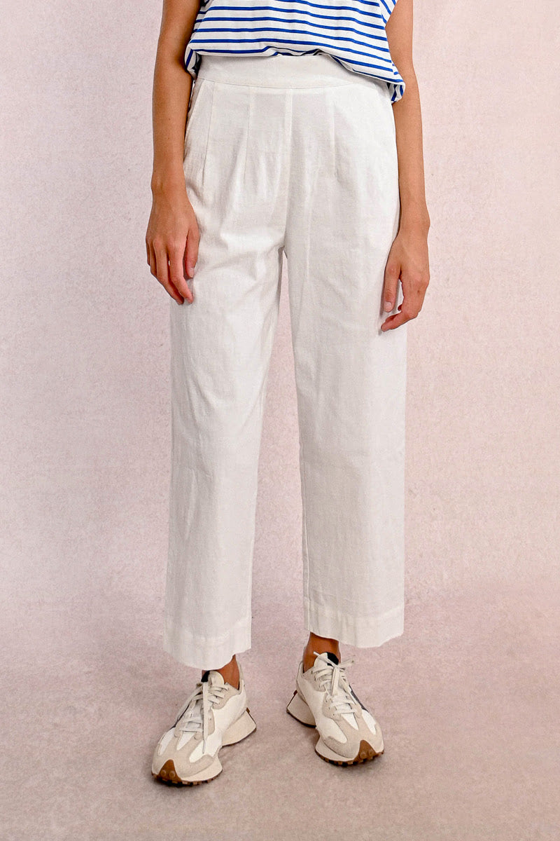 Olivia Trousers in Optic White