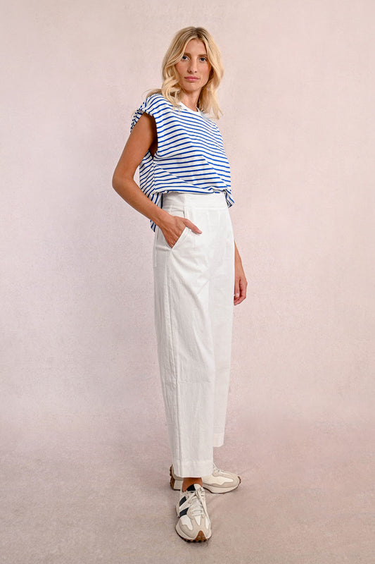 Olivia Trousers in Optic White