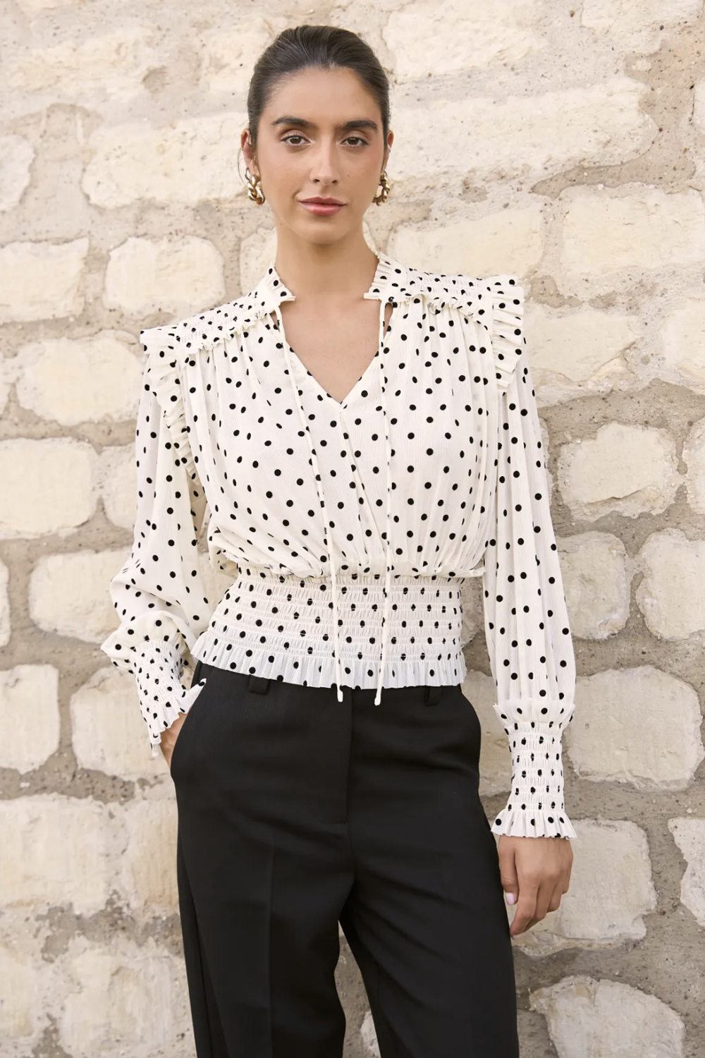 The Paulette Polkadot Shirt
