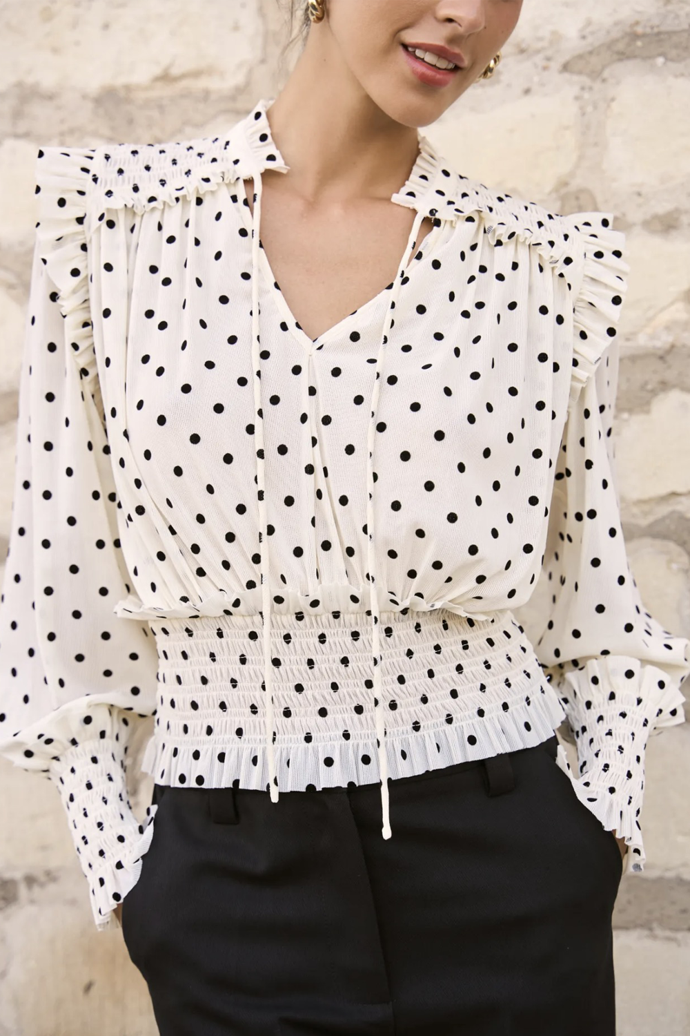 The Paulette Polkadot Shirt
