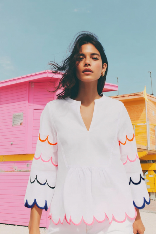 The Rainbow Scallop Shirt - Pre Order