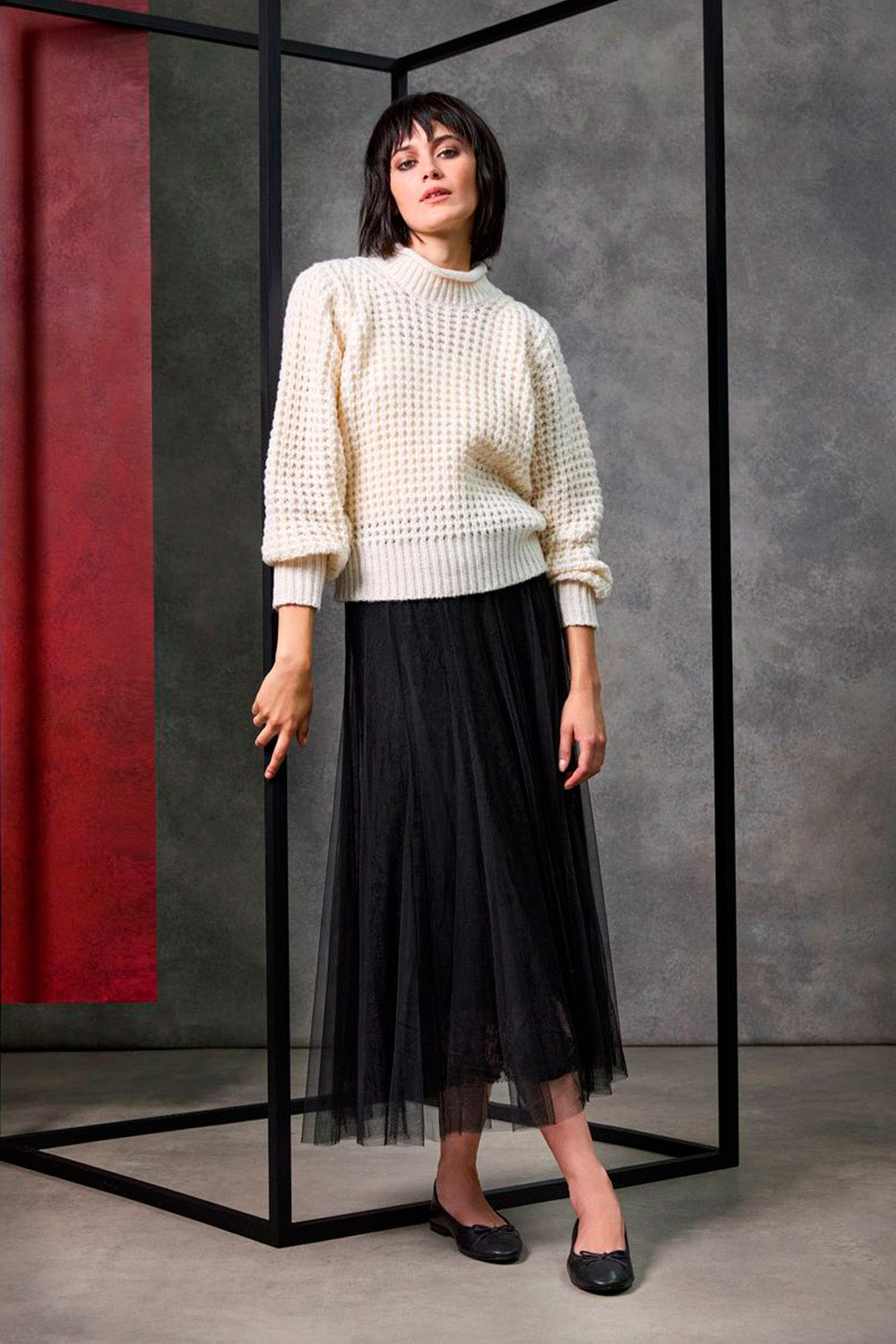 Isla Black Tulle Skirt