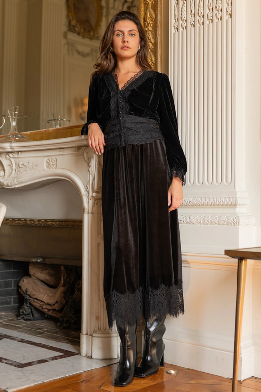Velvet Lace Skirt
