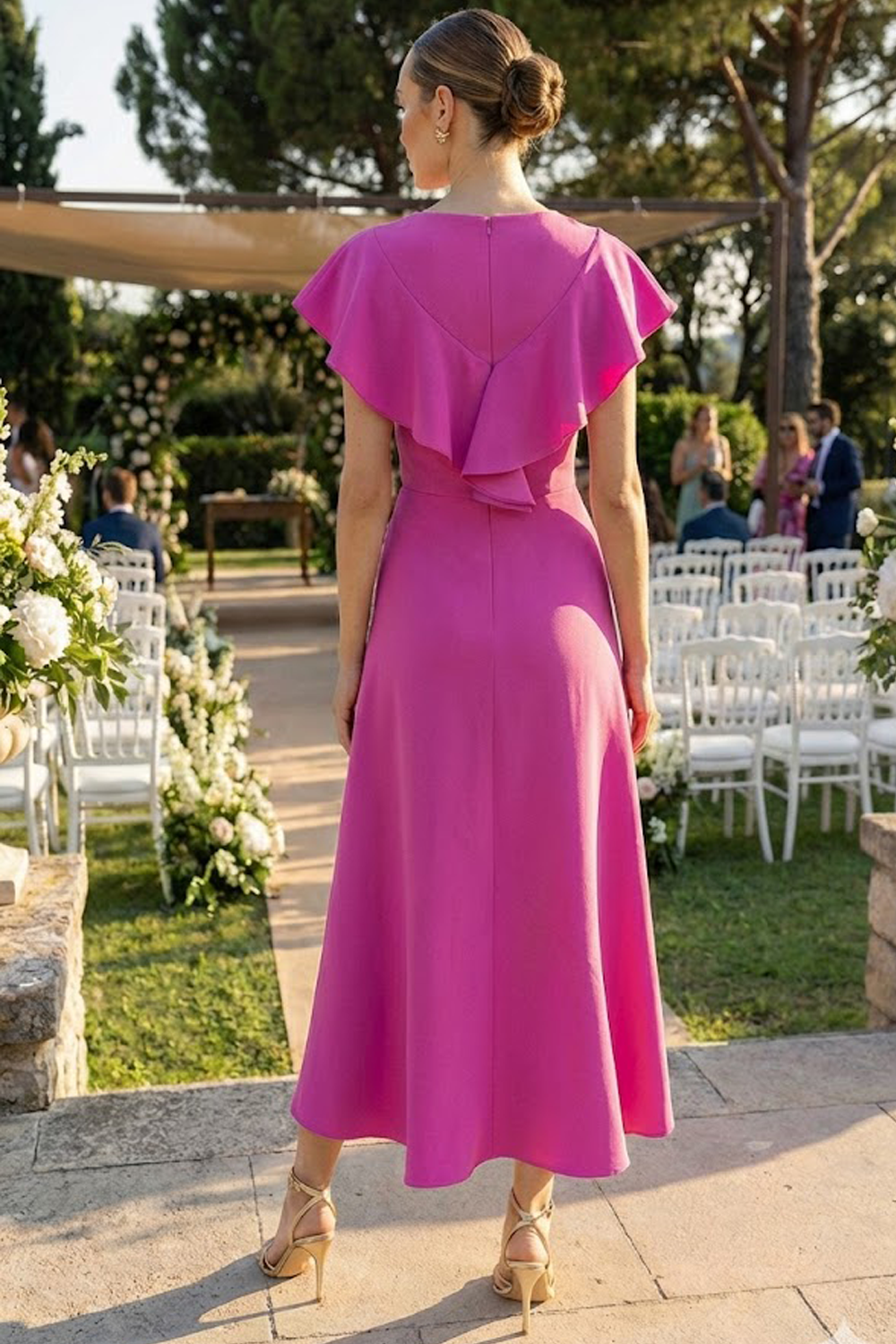 The Victoria Dress in Strawberry Pink