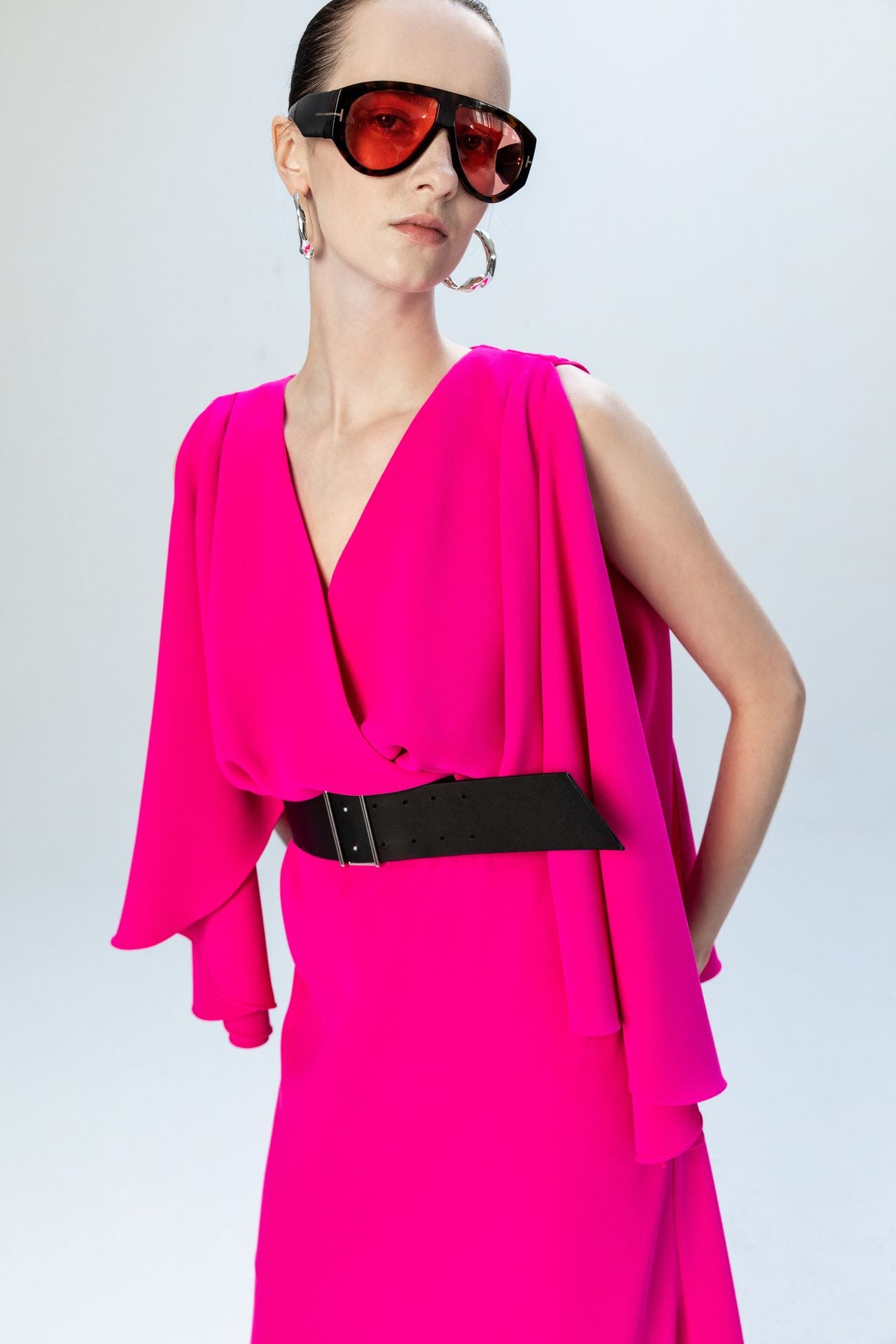 The Frida Dress in Hot Pink