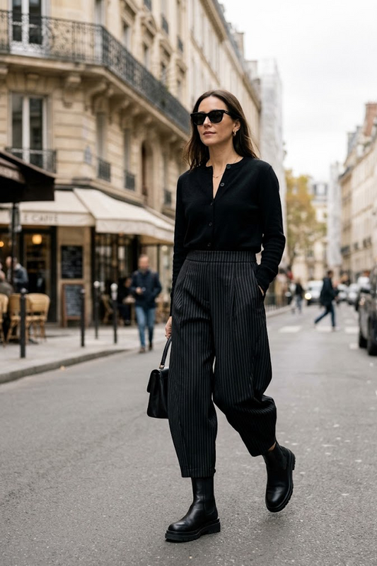 The Gina Pinstripe Trousers