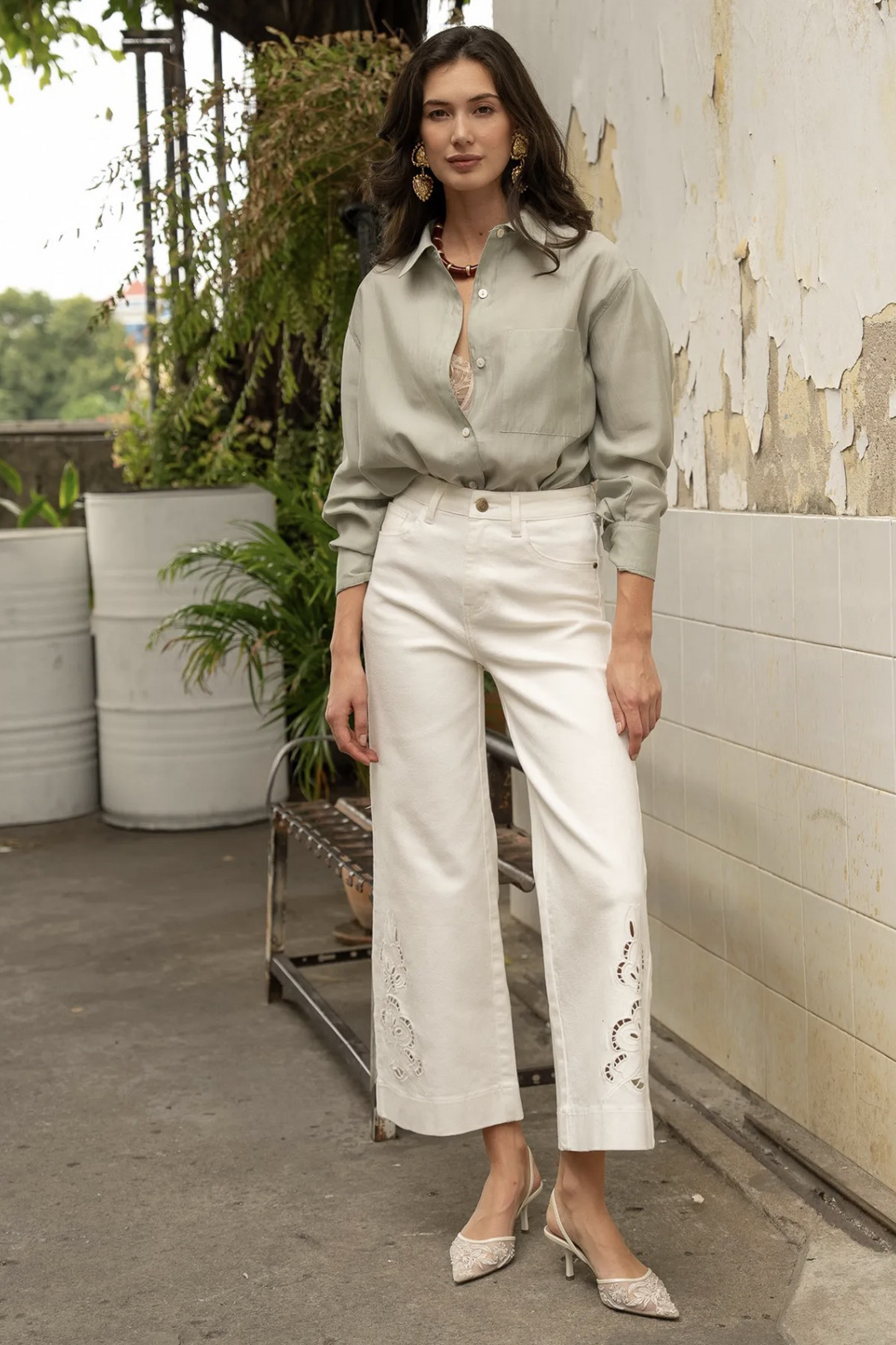 The Angelina Wide Leg Flare