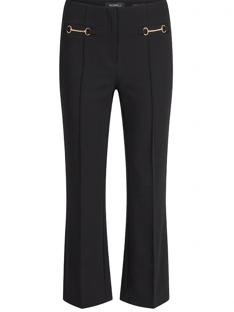 The Bex Cropped Trousers in Black Onyx