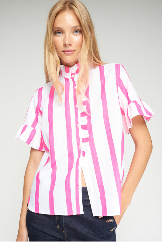 The Bubblegum Stripe Shirt - Pre Order
