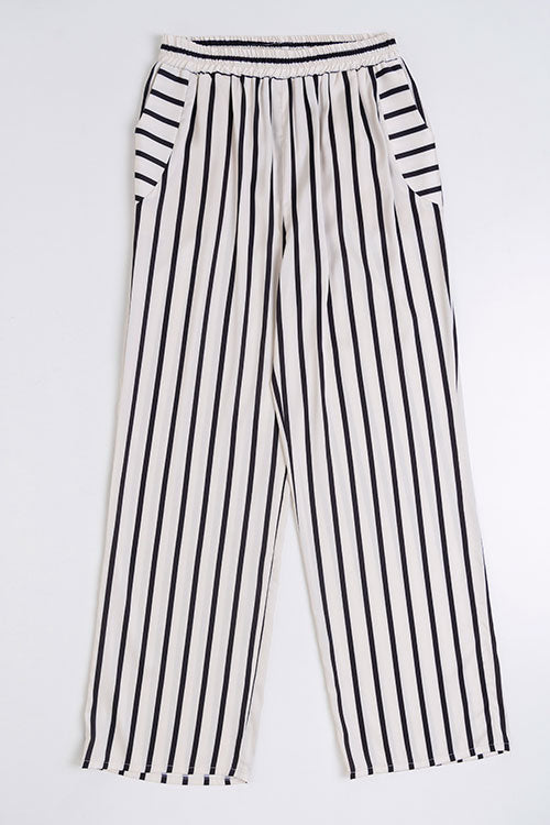 The Pinstripe Satin Trouser