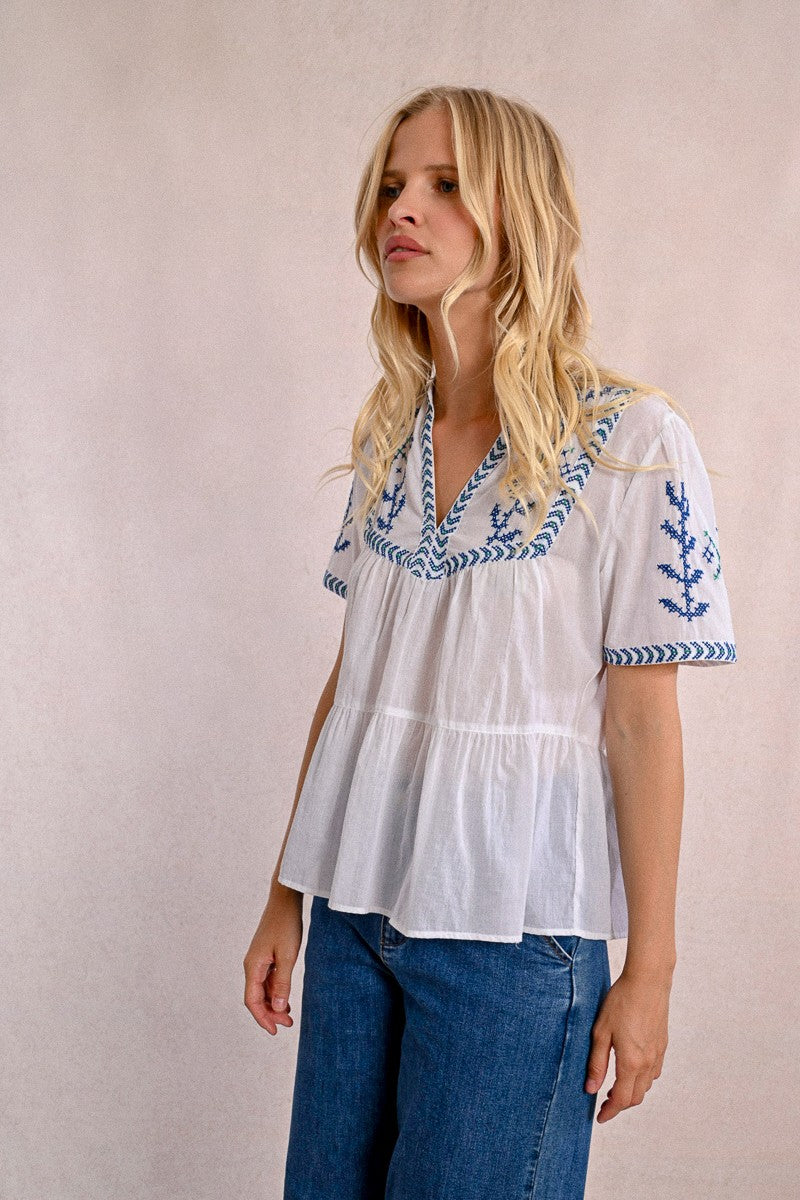 Poplin Shirt in Optic White