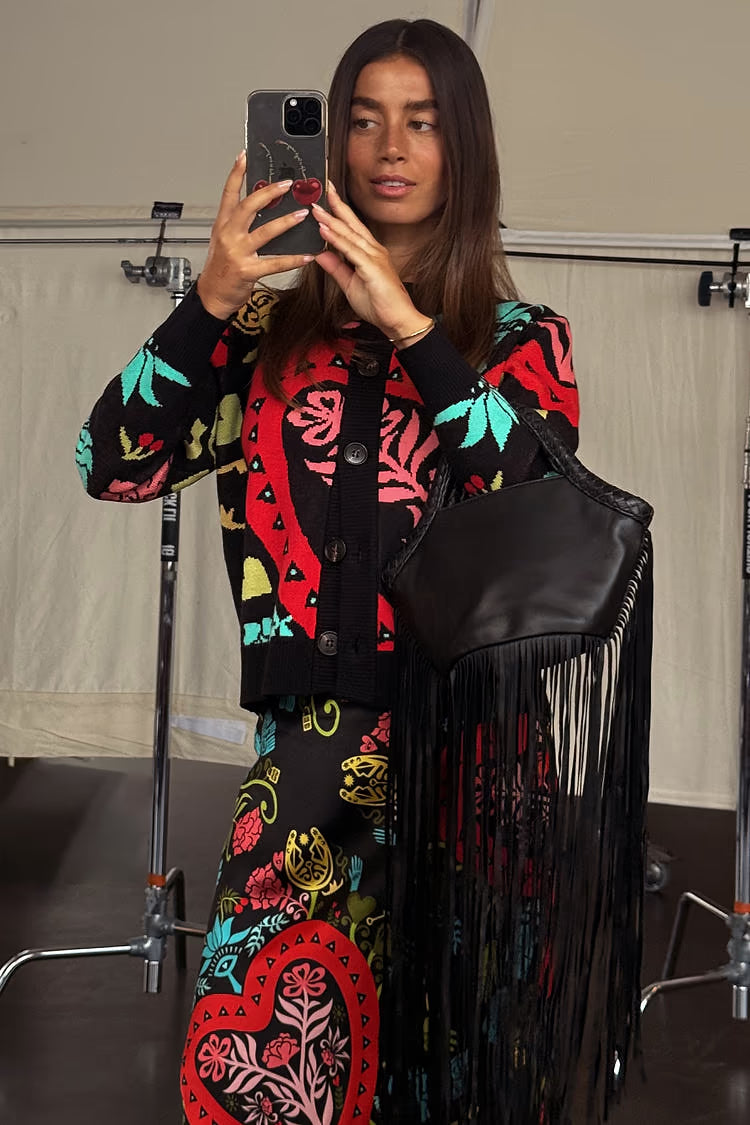 Black Amara Hollie Cardigan